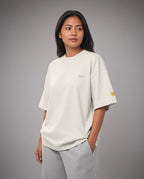 SCRIPT + SUN OVERSIZED TEE - Bone