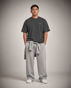 SCRIPT + SUN OVERSIZED TEE - Black