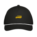 Yellow Gold Jeepney + Script - Rope Hat - Green/White