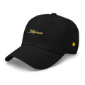 Modern Script + Sun - Cotton Hat - Black