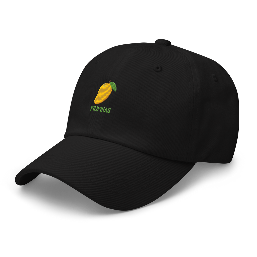 MANGO & BLOCK SCRIPT - Cotton Hat - Black