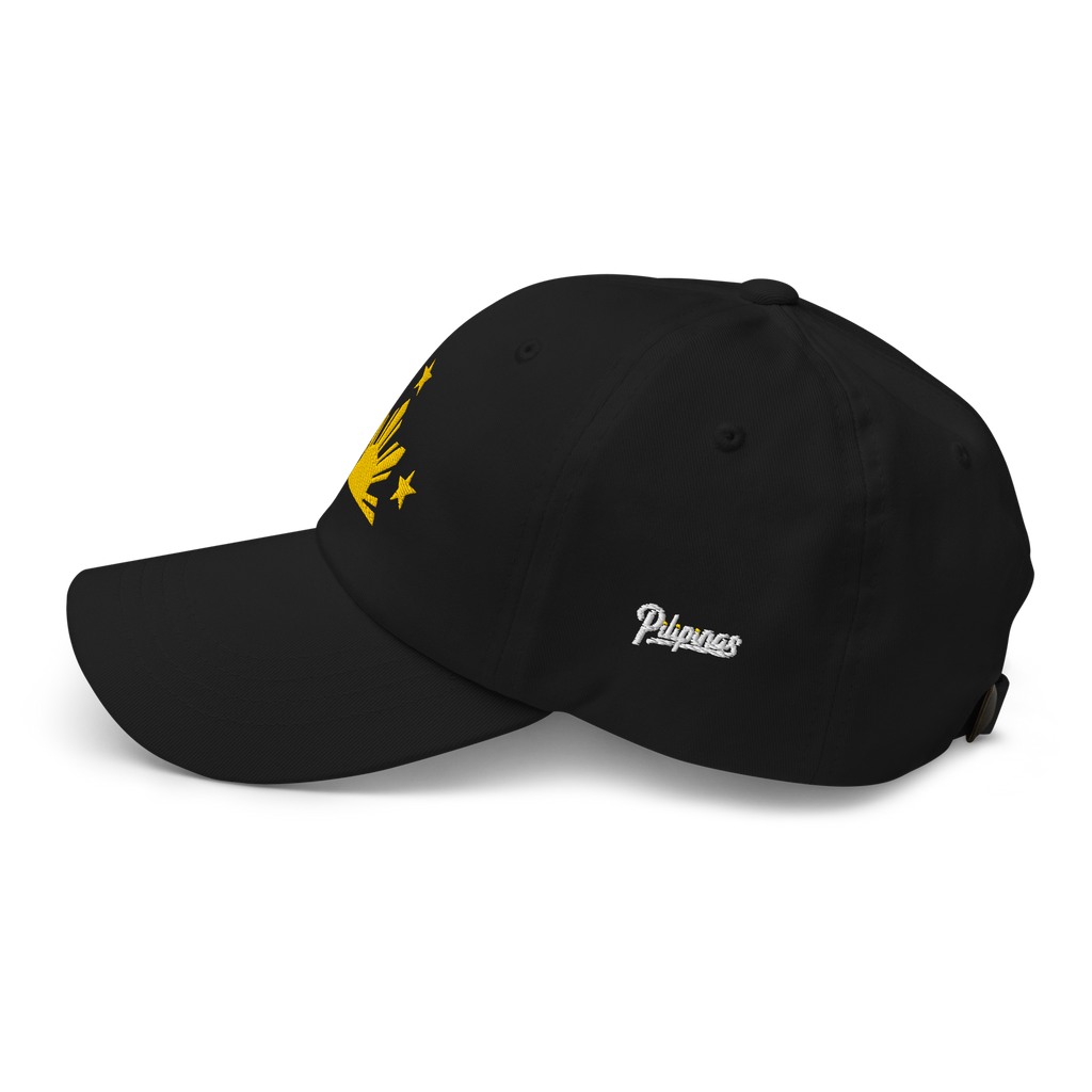Three Stars & Half-Sun + Script - Cotton Hat - White