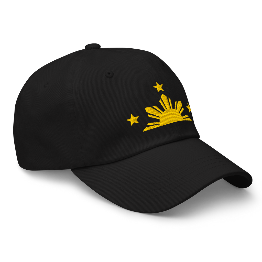 Three Stars & Half-Sun + Script - Cotton Hat - White
