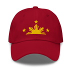 Three Stars & Half-Sun + Script - Cotton Hat - Black