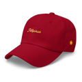 Modern Script + Sun - Cotton Hat - Red