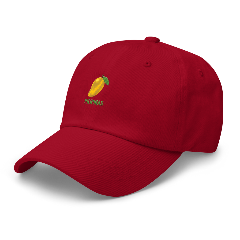 MANGO & BLOCK SCRIPT - Cotton Hat - Red