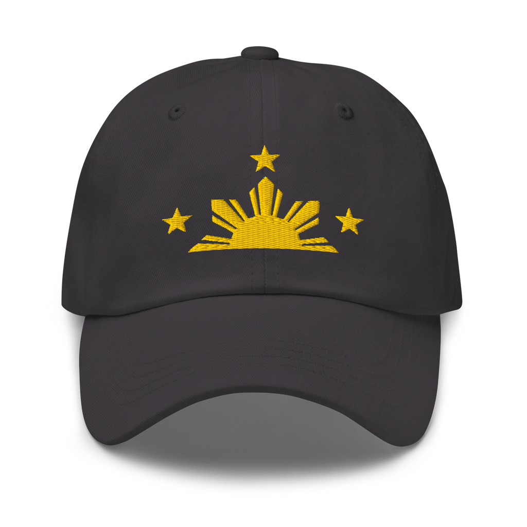 Three Stars & Half-Sun + Script - Cotton Hat - Light Blue