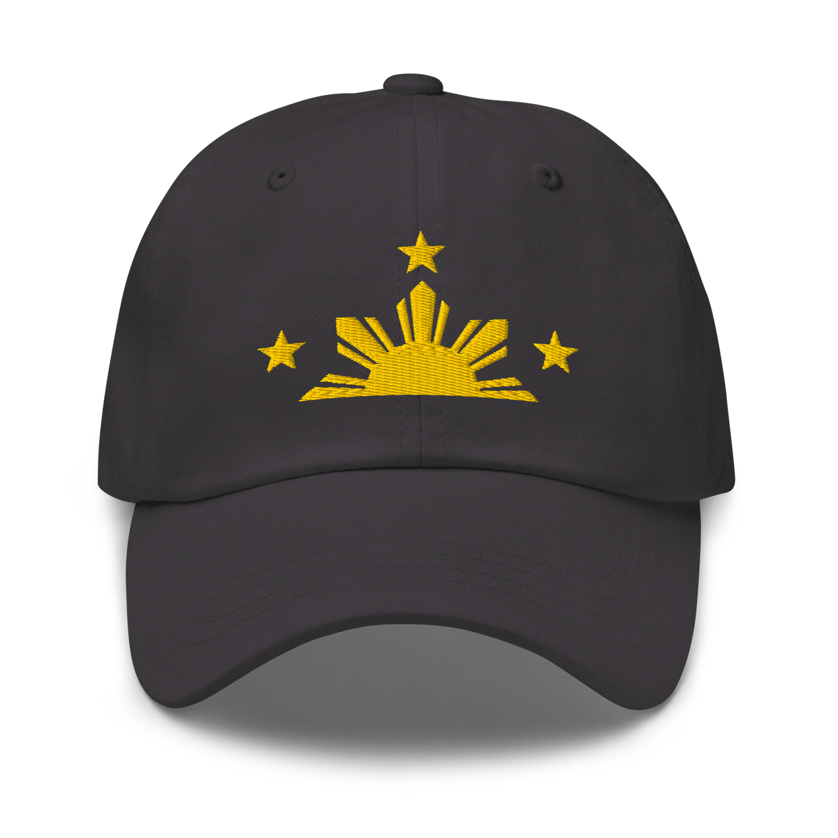 Three Stars & Half-Sun + Script - Cotton Hat - Light Blue