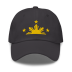 Three Stars & Half-Sun + Script - Cotton Hat - White