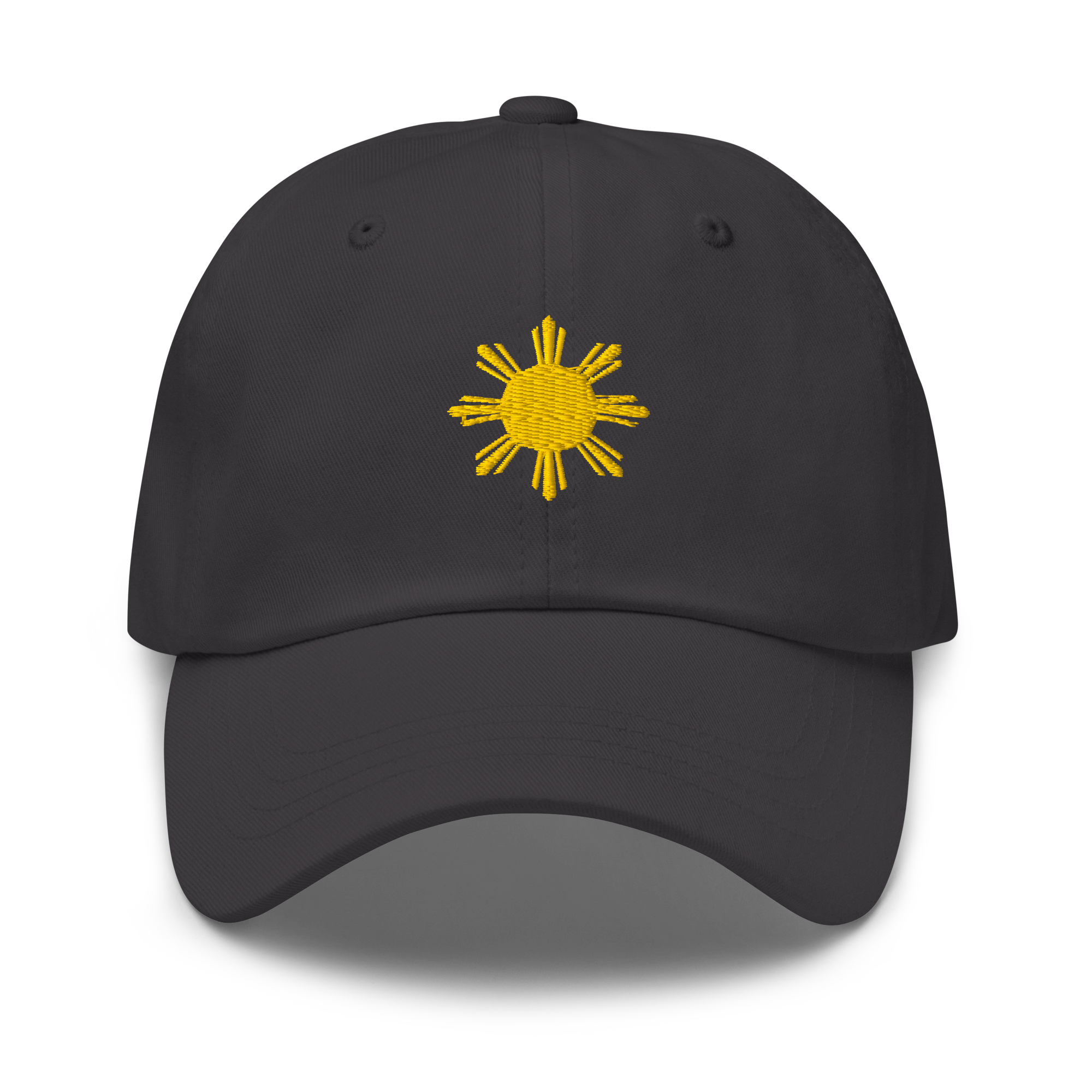 SUN + SCRIPT - cotton hat - Dark Grey