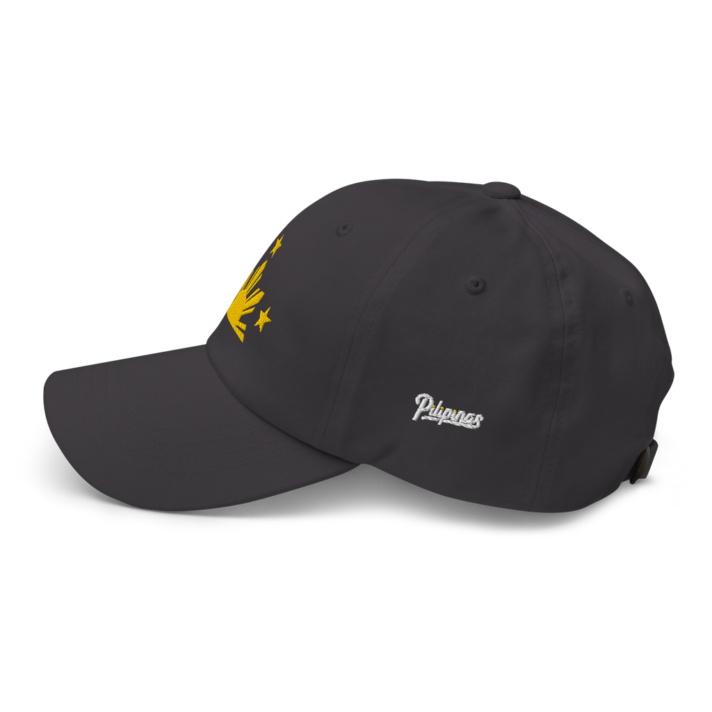 Three Stars & Half-Sun + Script - Cotton Hat - Black