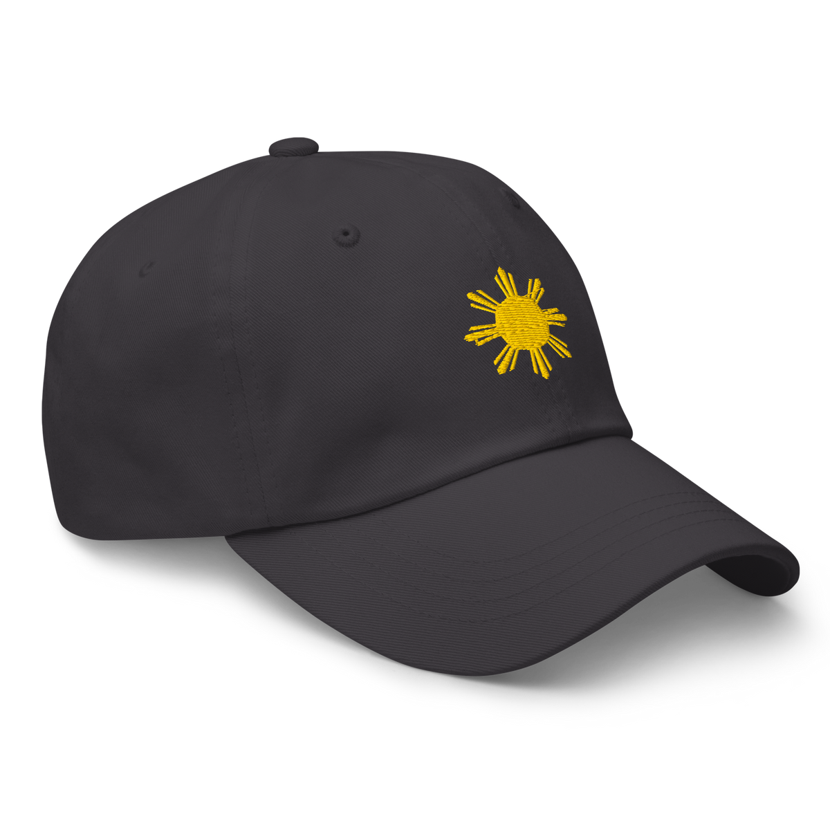 SUN + SCRIPT - cotton hat - Black