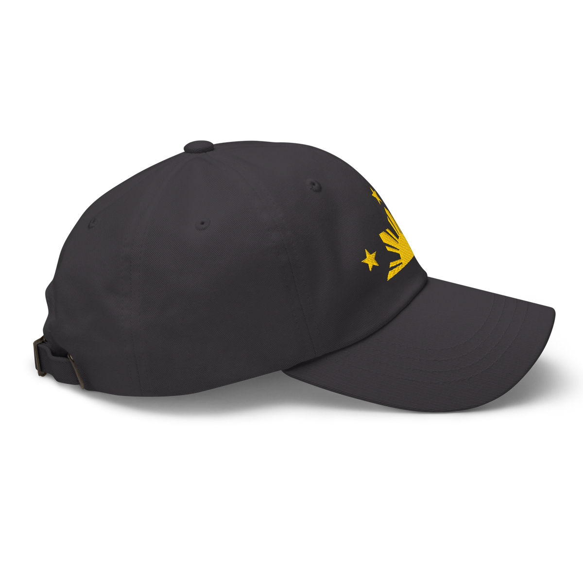 Three Stars & Half-Sun + Script - Cotton Hat - White