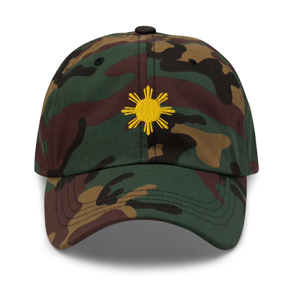 SUN + SCRIPT - cotton hat - Dark Green