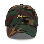 Modern Script + Sun - Cotton Hat - Green Camo