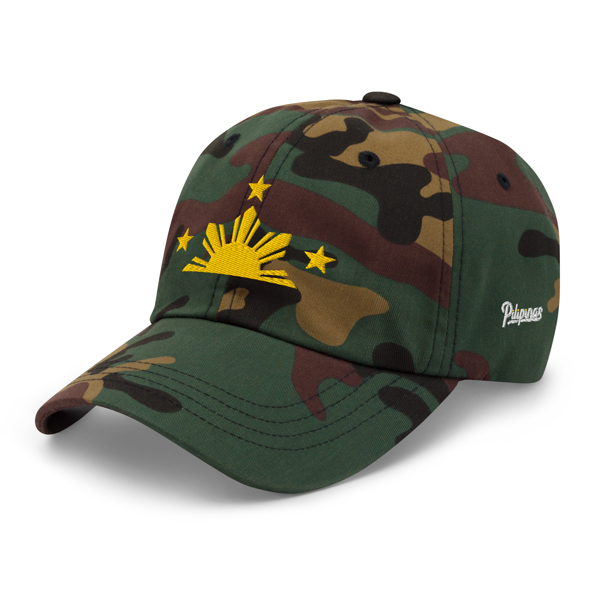 Three Stars & Half-Sun + Script - Cotton Hat - Navy