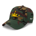 Three Stars & Half-Sun + Script - Cotton Hat - Black