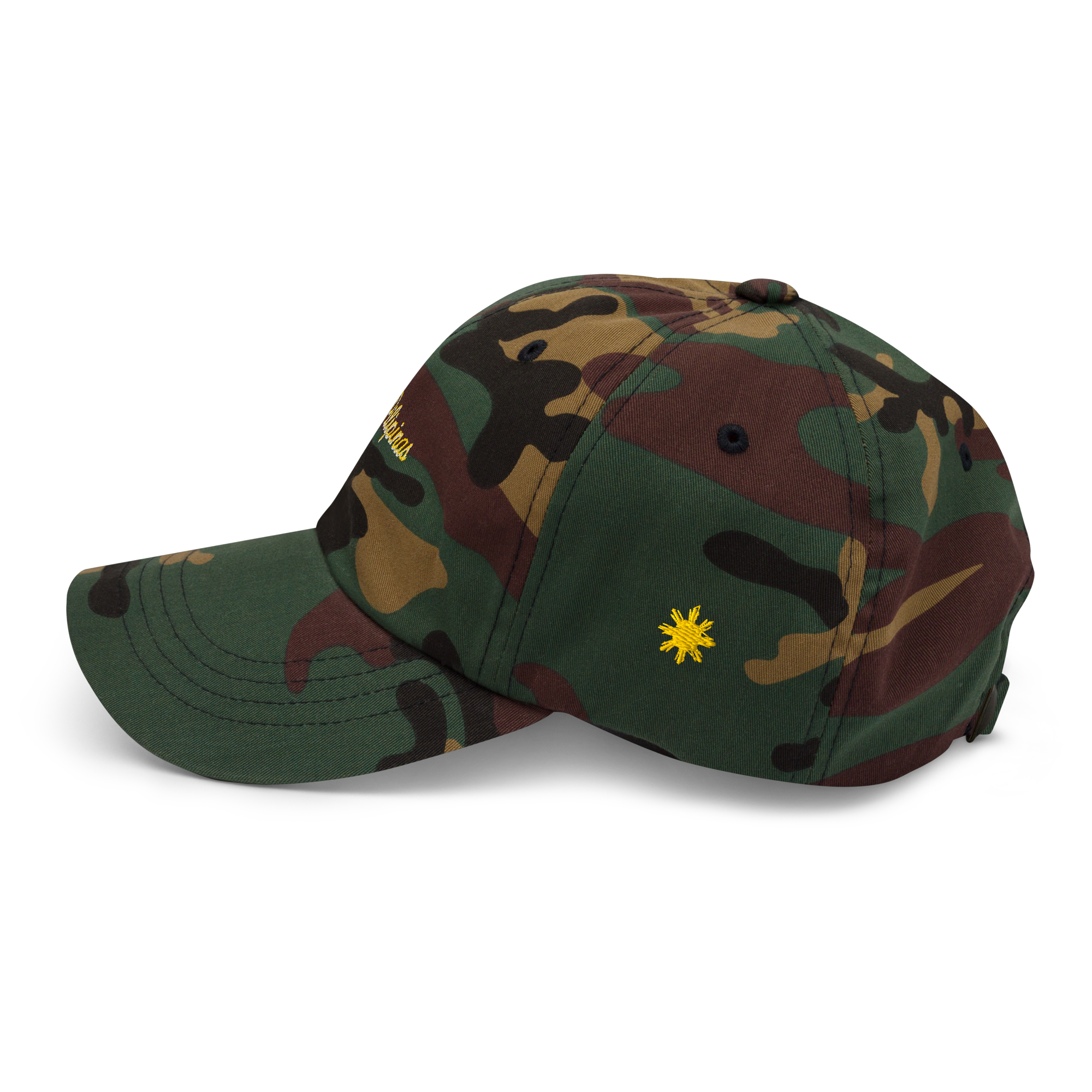 Modern Script + Sun - Cotton Hat - Khaki