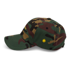 Modern Script + Sun - Cotton Hat - Dark Green
