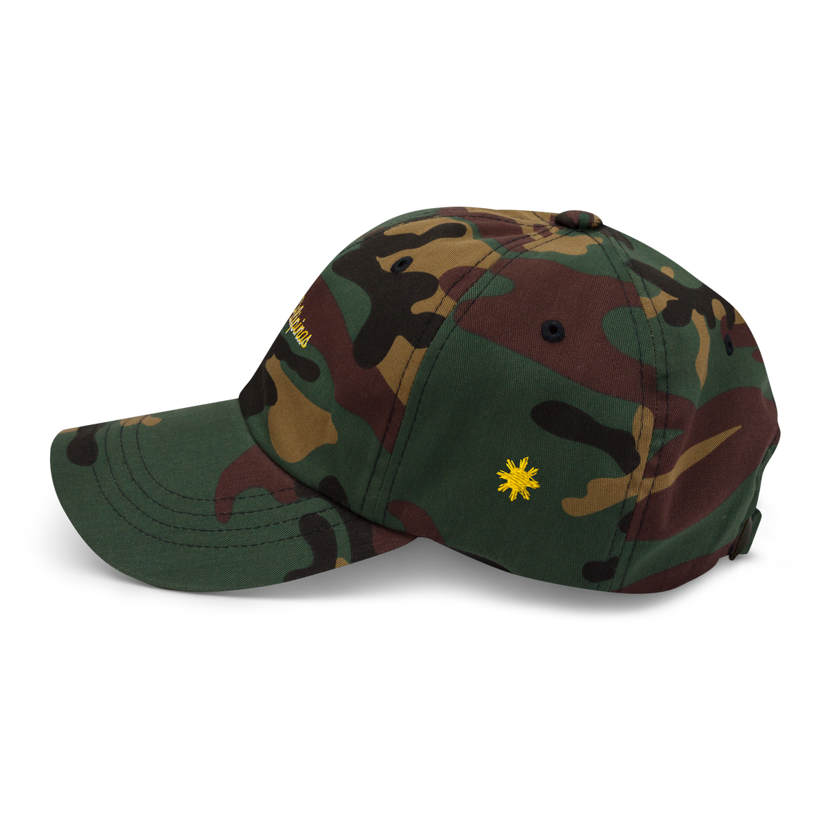 Modern Script + Sun - Cotton Hat - Red