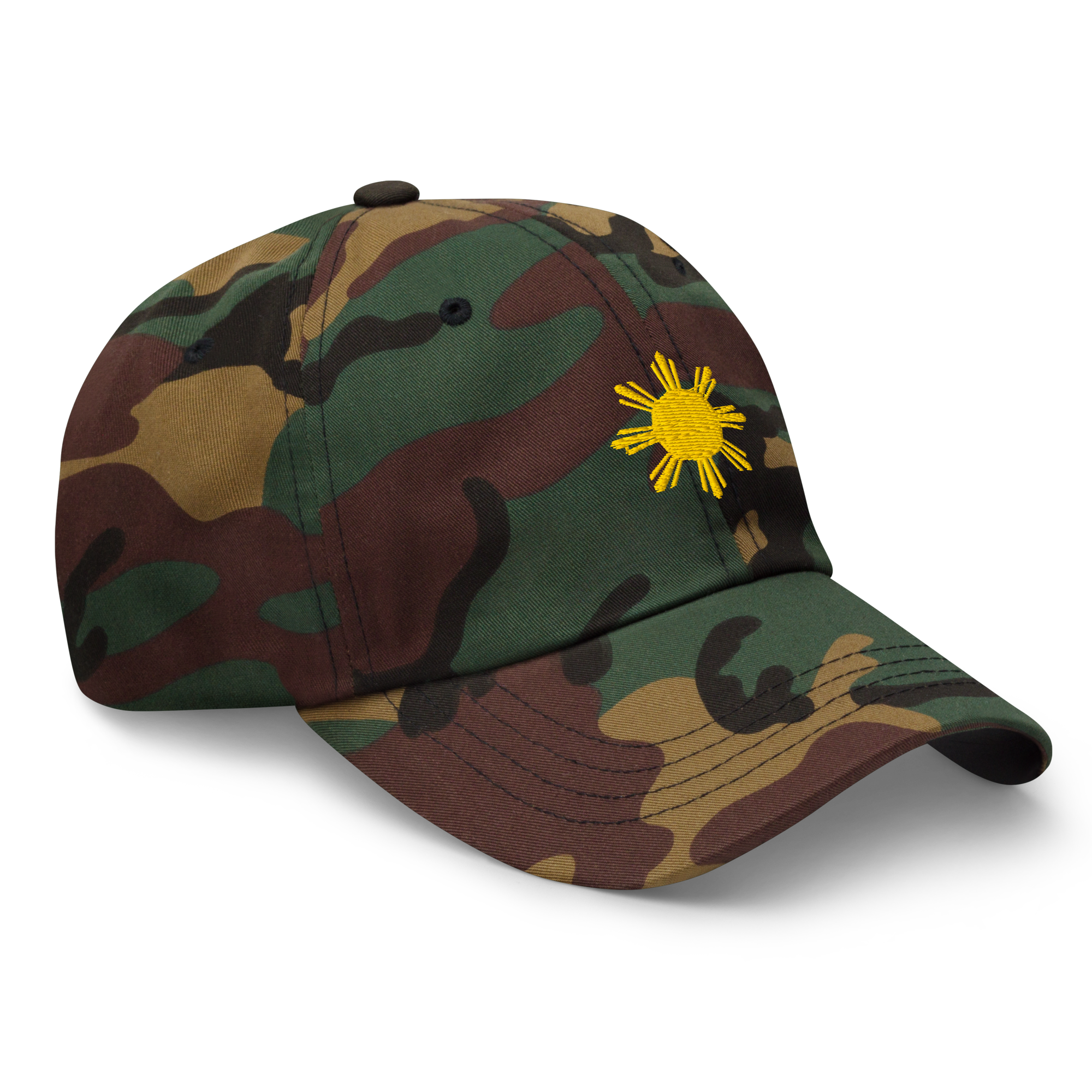 SUN + SCRIPT - cotton hat - Black