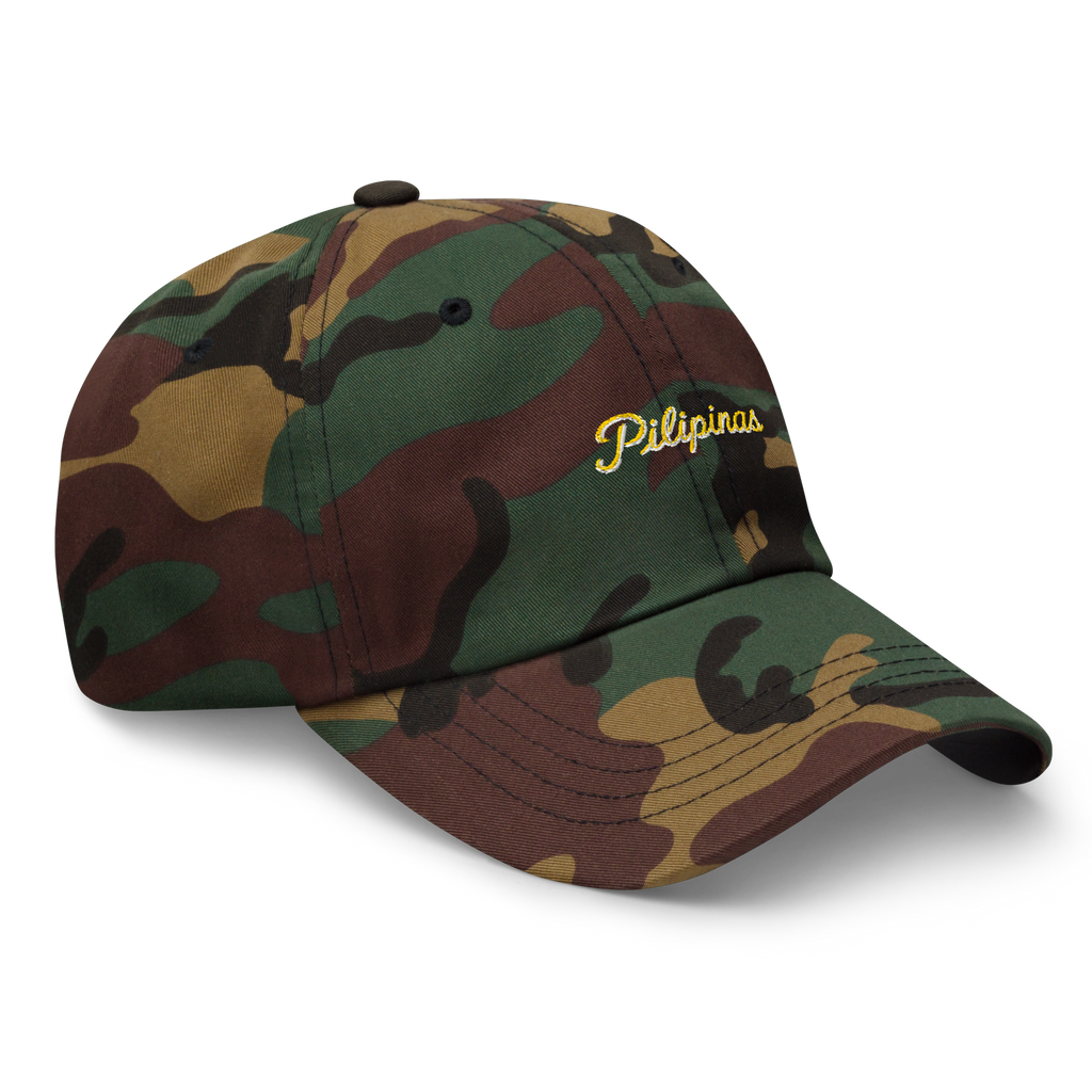 Modern Script + Sun - Cotton Hat - Light Blue