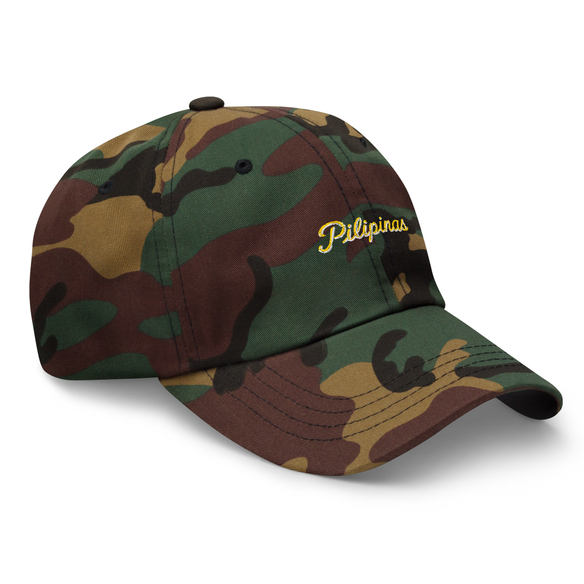 Modern Script + Sun - Cotton Hat - Khaki