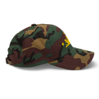 Three Stars & Half-Sun + Script - Cotton Hat - Black