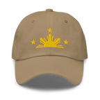 Three Stars & Half-Sun + Script - Cotton Hat - White