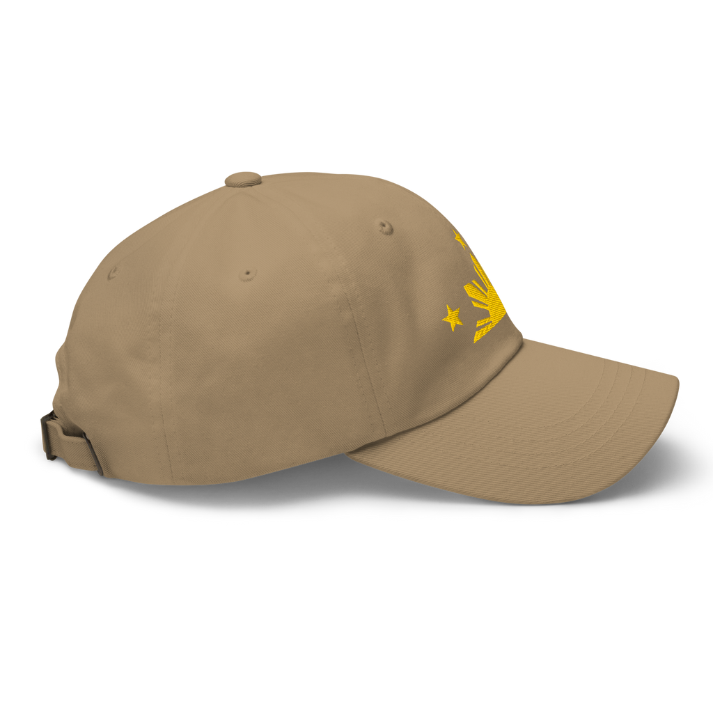 Three Stars & Half-Sun + Script - Cotton Hat - Black
