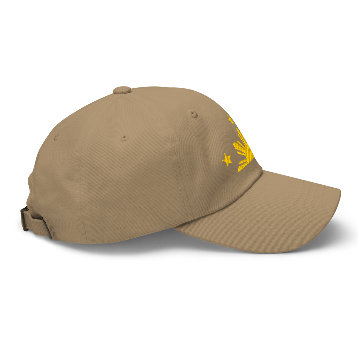Three Stars & Half-Sun + Script - Cotton Hat - Black