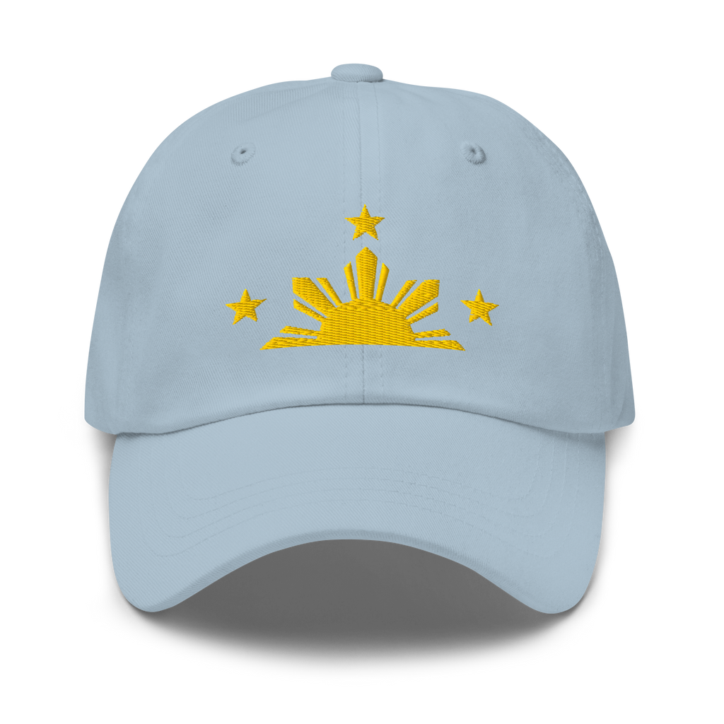 Three Stars & Half-Sun + Script - Cotton Hat - Black