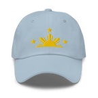 Three Stars & Half-Sun + Script - Cotton Hat - Black