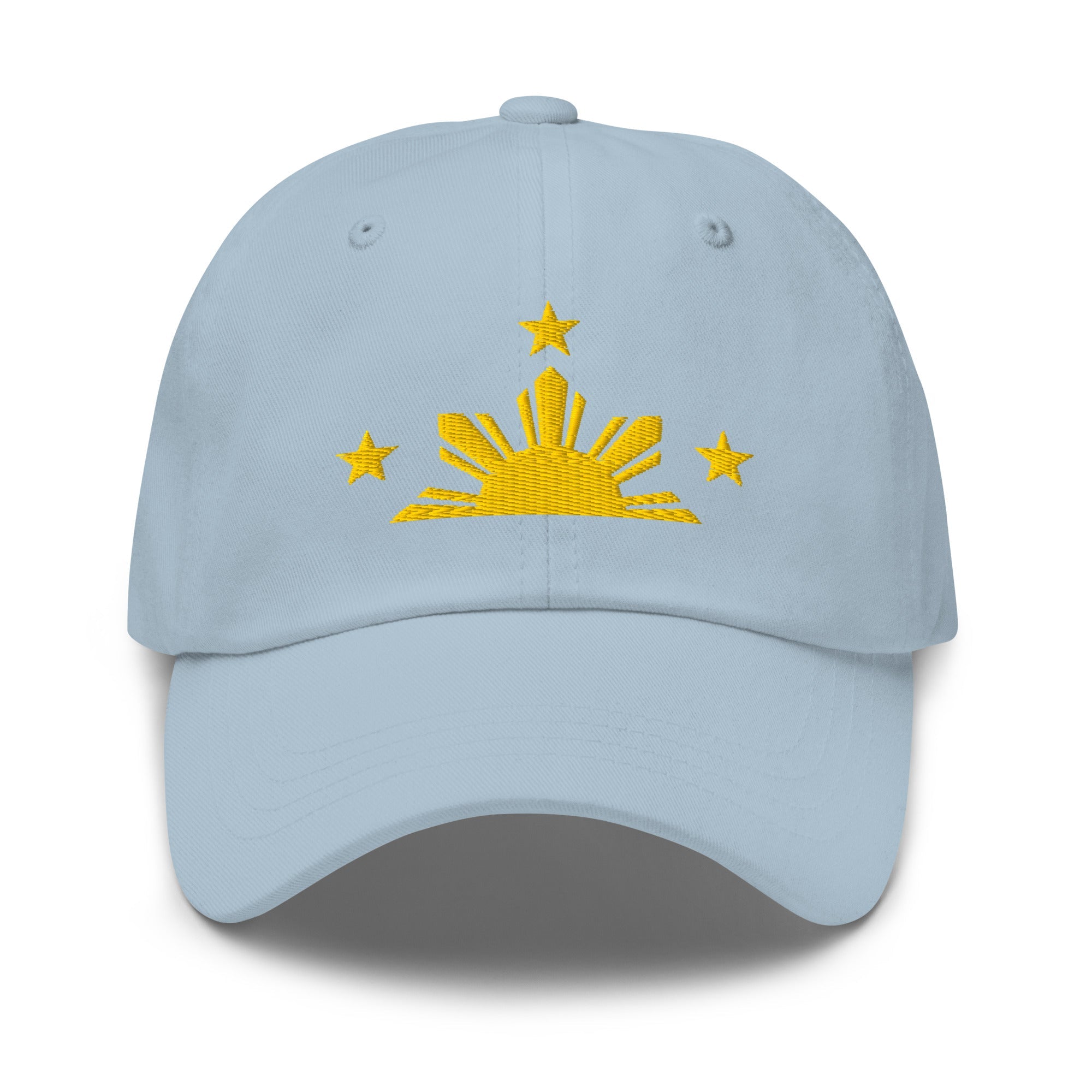 Three Stars & Half-Sun + Script - Cotton Hat - Black