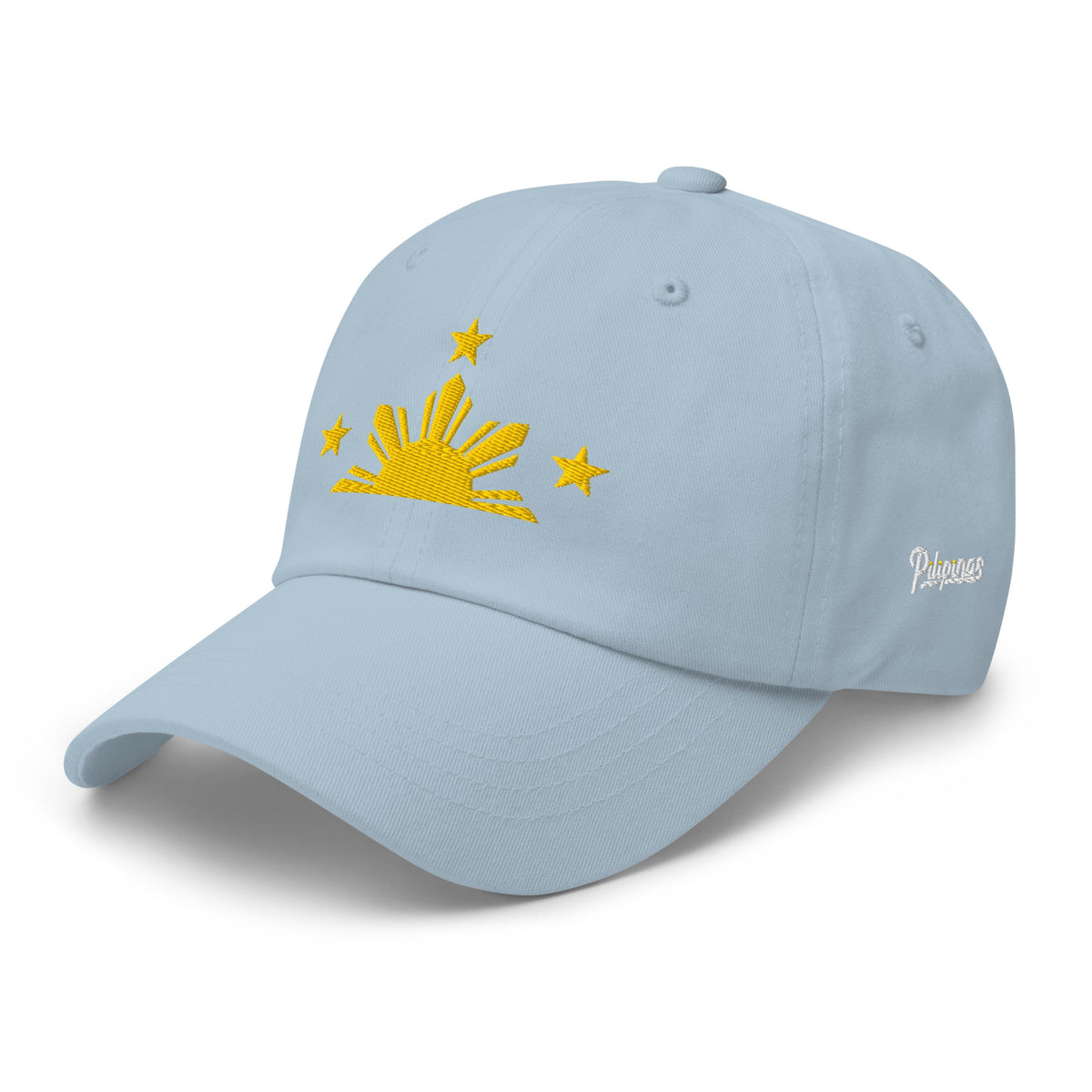Three Stars & Half-Sun + Script - Cotton Hat - Black