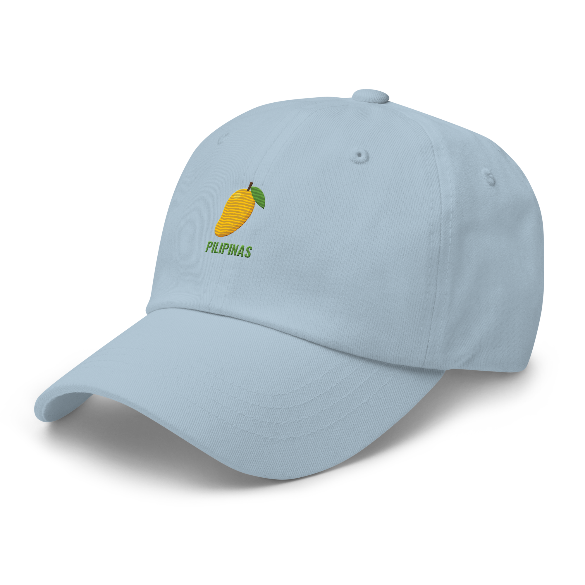MANGO & BLOCK SCRIPT - Cotton Hat - Light Blue