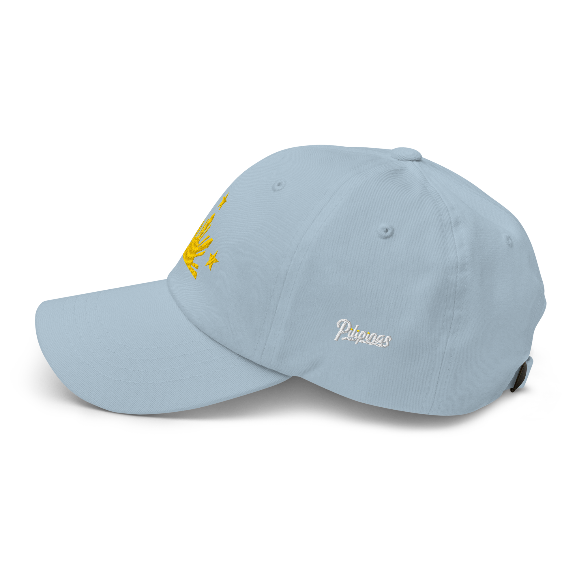 Three Stars & Half-Sun + Script - Cotton Hat - White