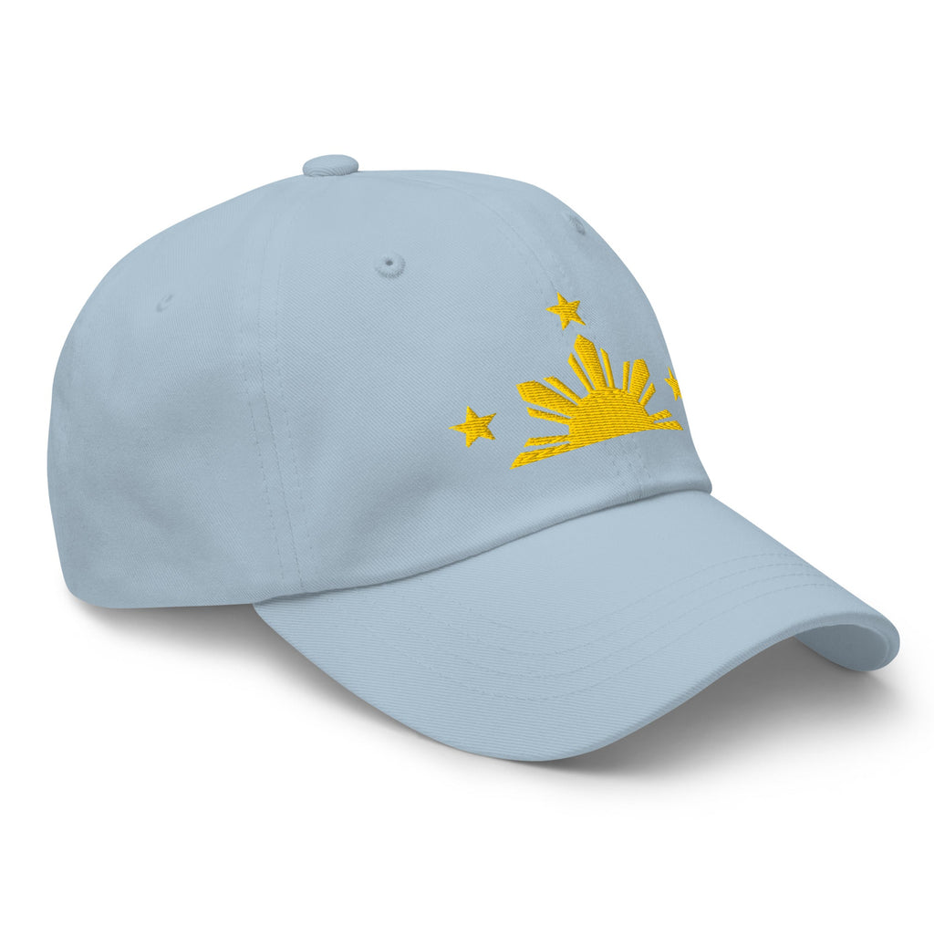 Three Stars & Half-Sun + Script - Cotton Hat - Black
