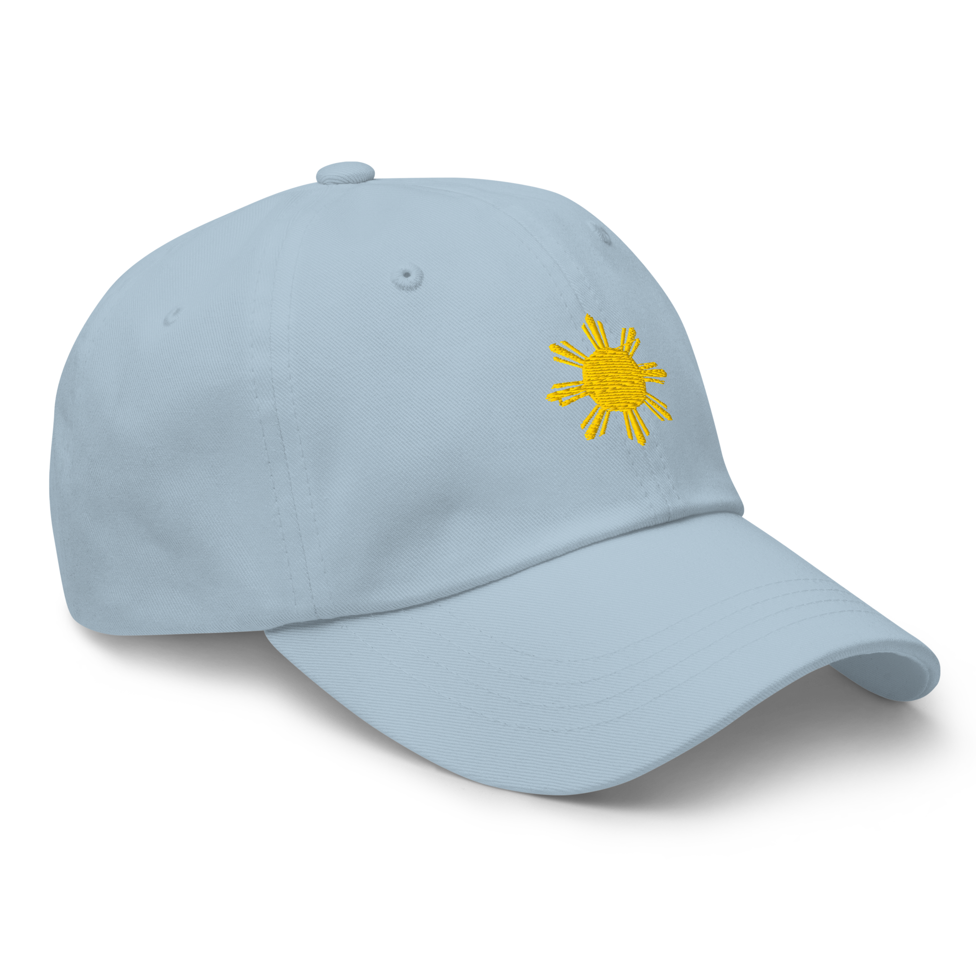 SUN + SCRIPT - cotton hat - Light Blue