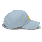 Three Stars & Half-Sun + Script - Cotton Hat - White