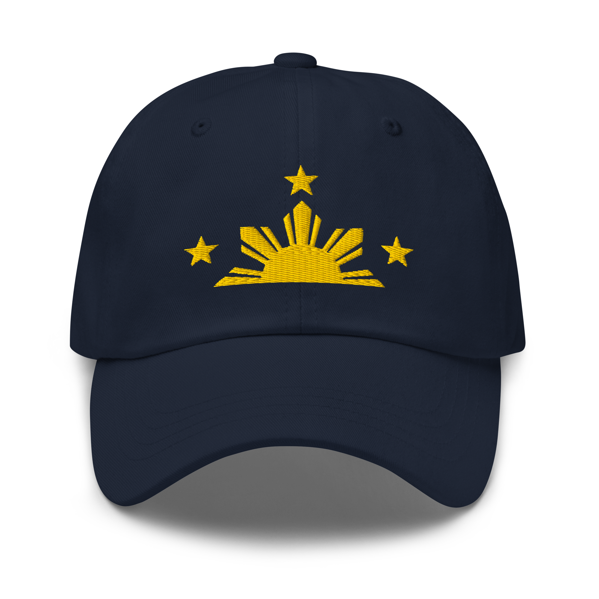 Three Stars & Half-Sun + Script - Cotton Hat - Light Blue