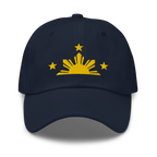 Three Stars & Half-Sun + Script - Cotton Hat - White