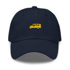 Yellow Gold Jeepney + Pilipinas Script on cotton hat - Dark Green