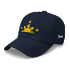 Three Stars & Half-Sun + Script - Cotton Hat - Black