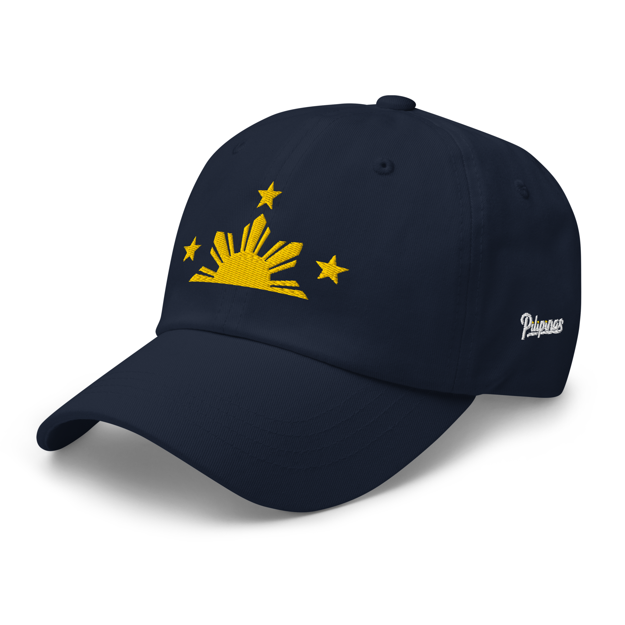 Three Stars & Half-Sun + Script - Cotton Hat - Navy