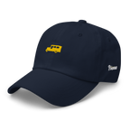 Yellow Gold Jeepney + Pilipinas Script on cotton hat - Navy