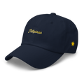 Modern Script + Sun - Cotton Hat - Navy Blue