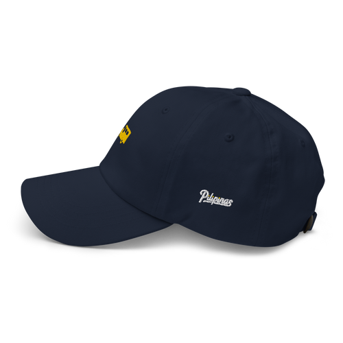 Yellow Gold Jeepney + Script - Cotton Hat - Navy Blue