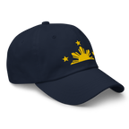 Three Stars & Half-Sun + Script - Cotton Hat - White