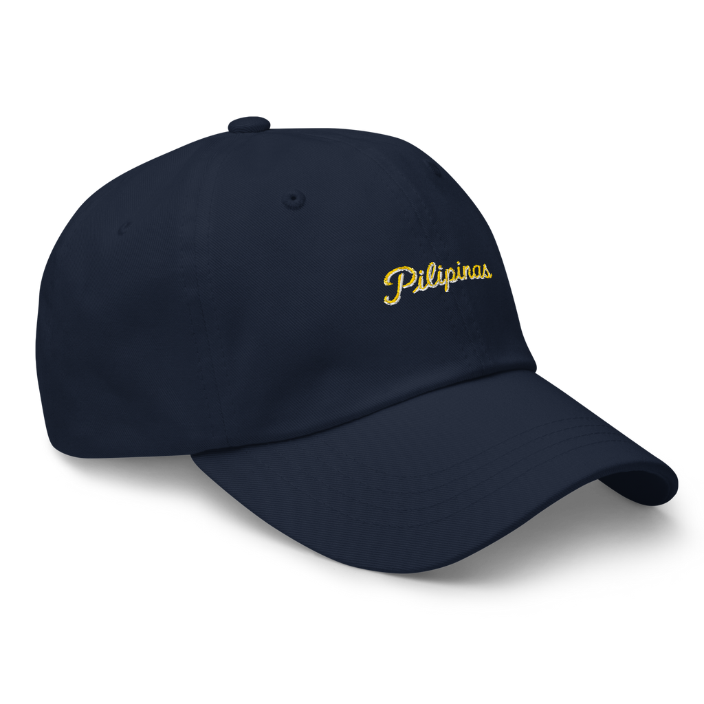 Modern Script + Sun - Cotton Hat - Light Blue